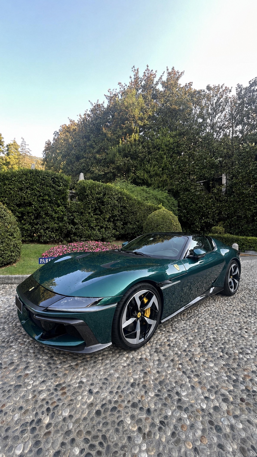 Ferrari 12Cilindri Spider in Verde real photo 2